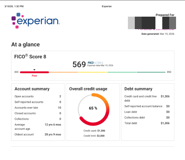 Experian 569