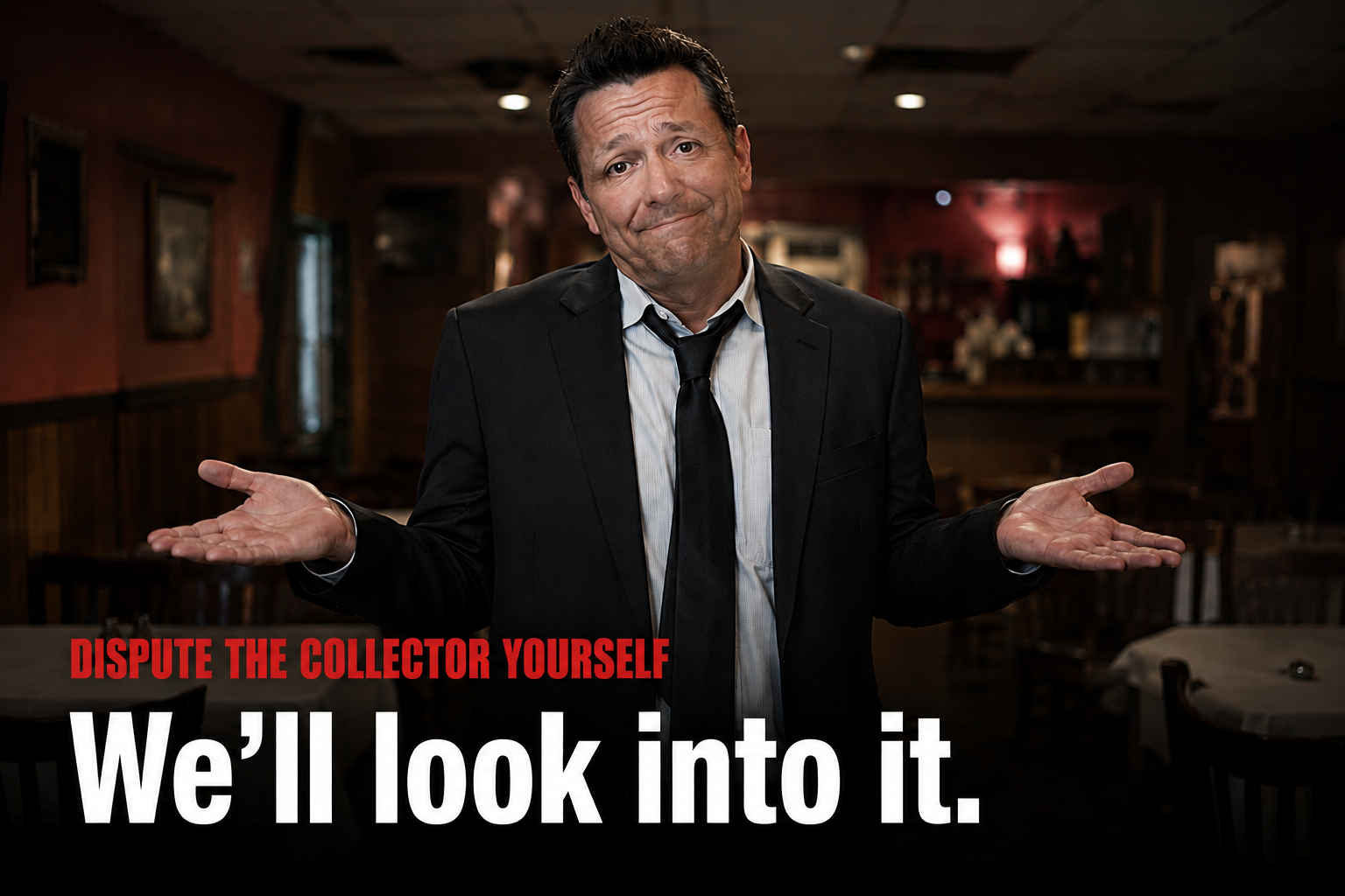 Dispute the collector yourself — We'll look into it