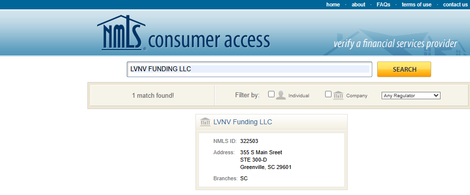 One match found, licensed