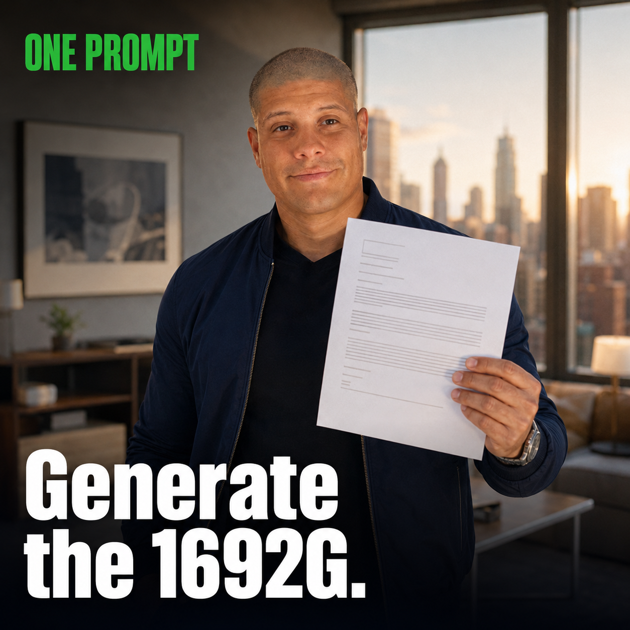 Generate the 1692G — one prompt